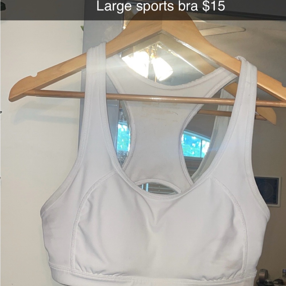 White Sports Bra